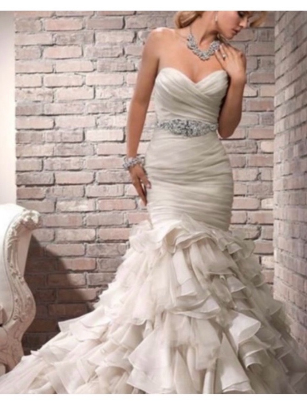 Maggie Sottero Divina Wedding Dress in White